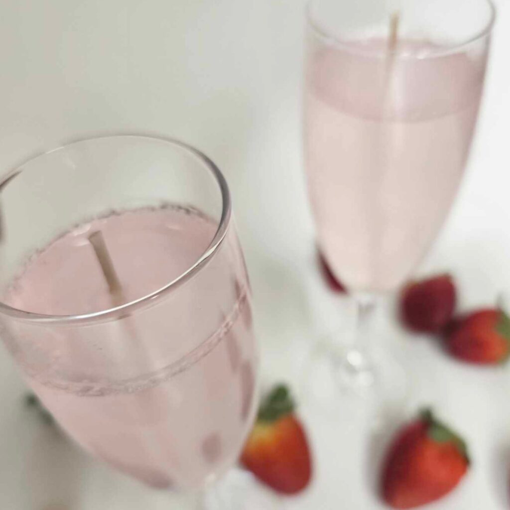 Pink Champagne & Exotic Fruits Gel Wax Candle
