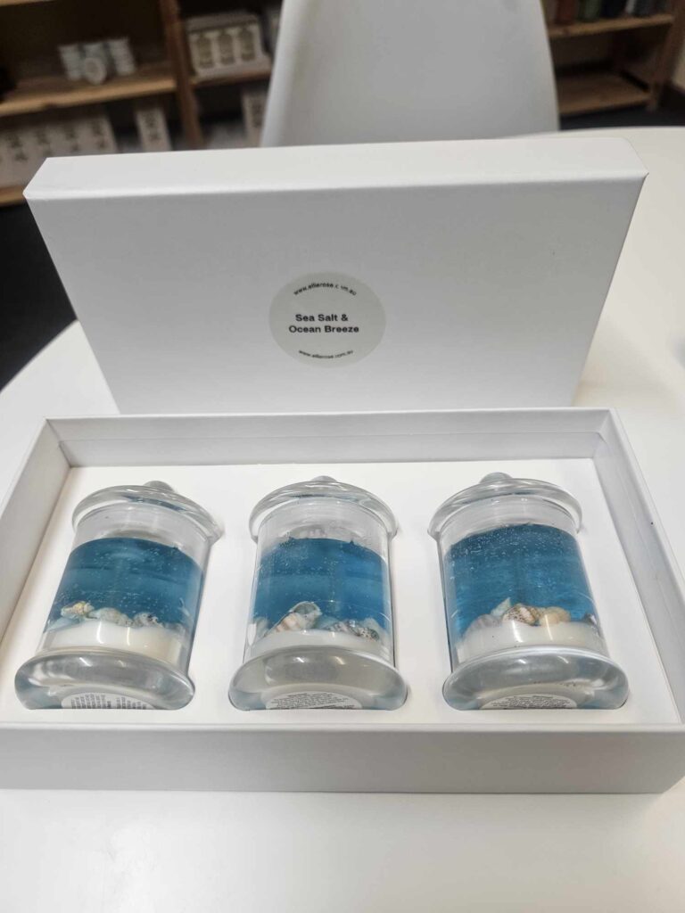 Sea Gel Candle 3 Candle Set