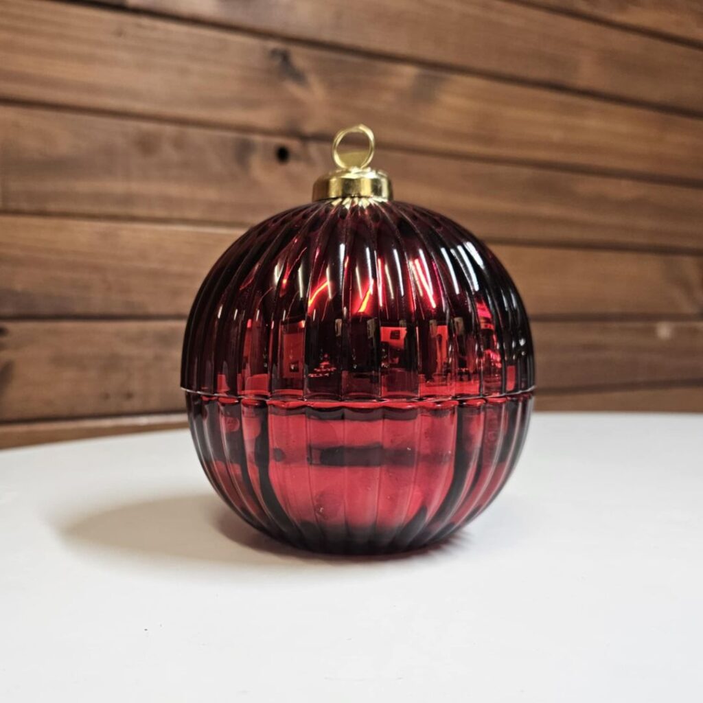 Red Bauble Soy Wax Candle