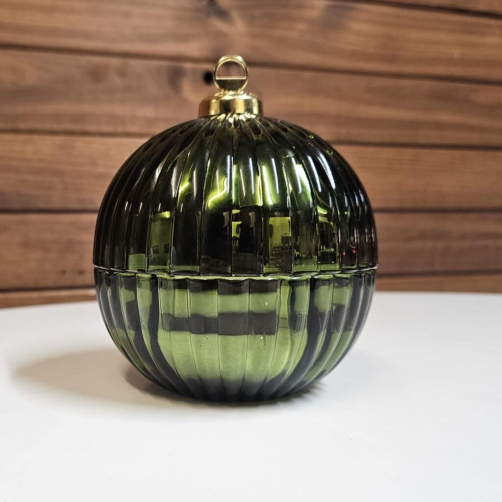 Green Bauble Soy Wax Candle