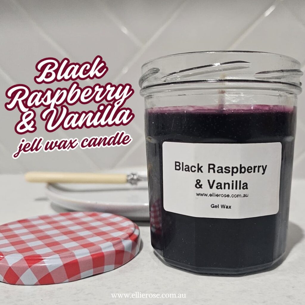 Black Raspberry & Vanillia Gel Wax Candle (250ml)
