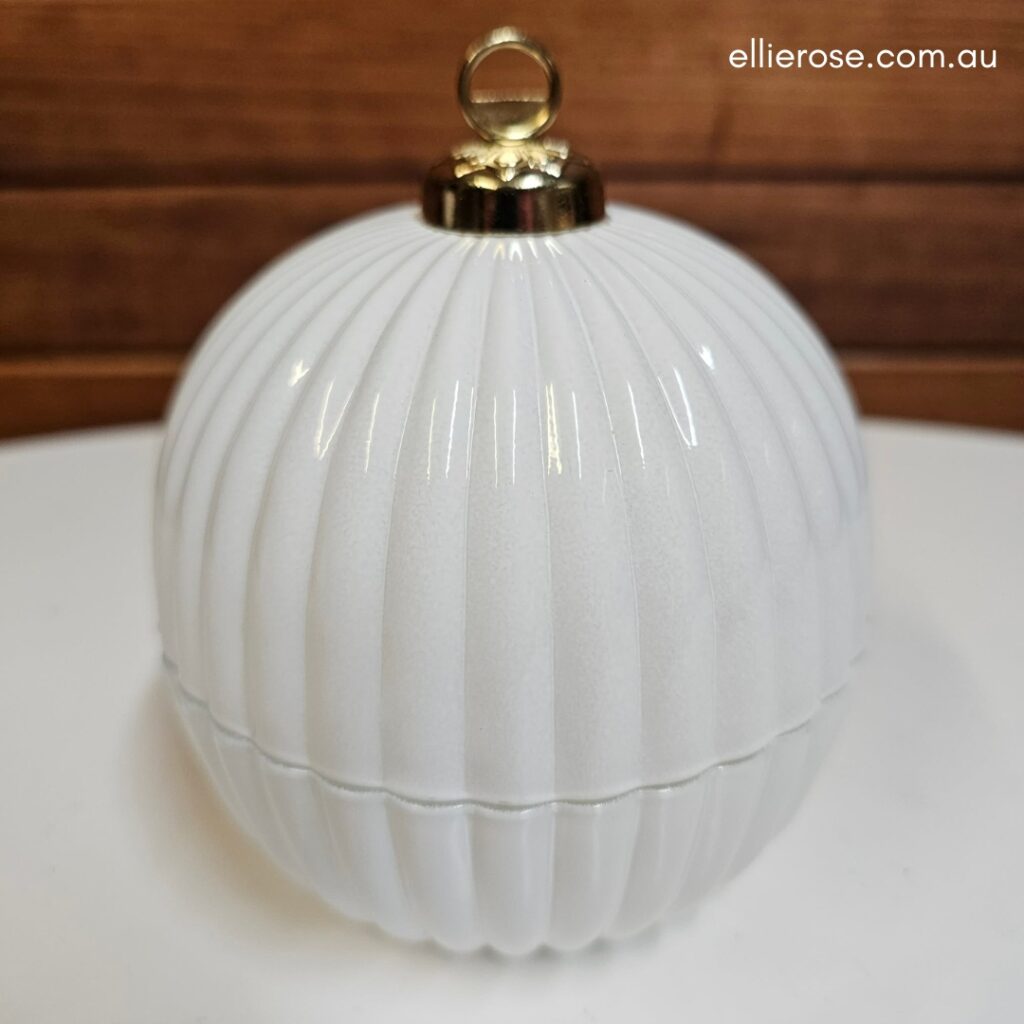 White Bauble Soy Wax Candle