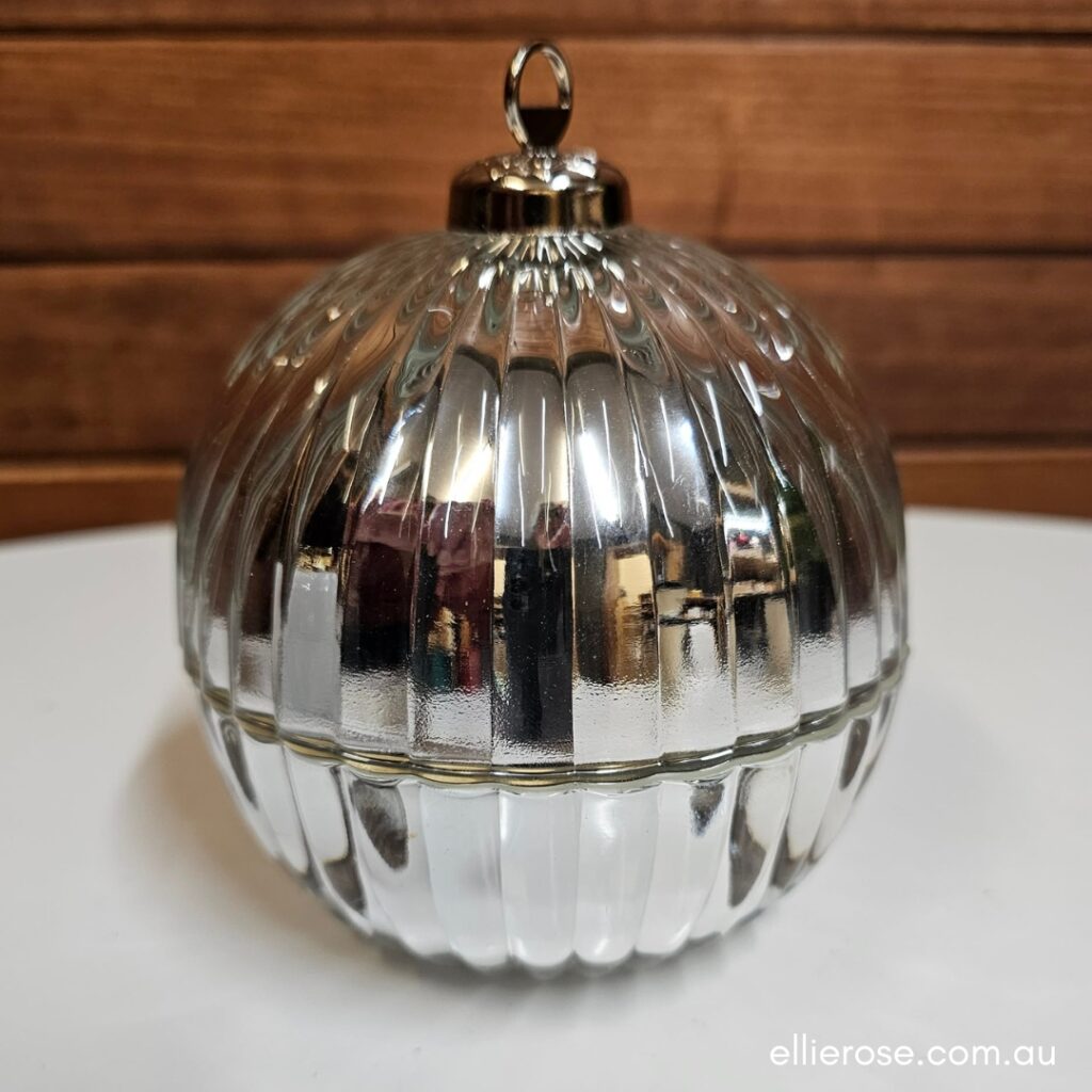 Silver Bauble Soy Wax Candle