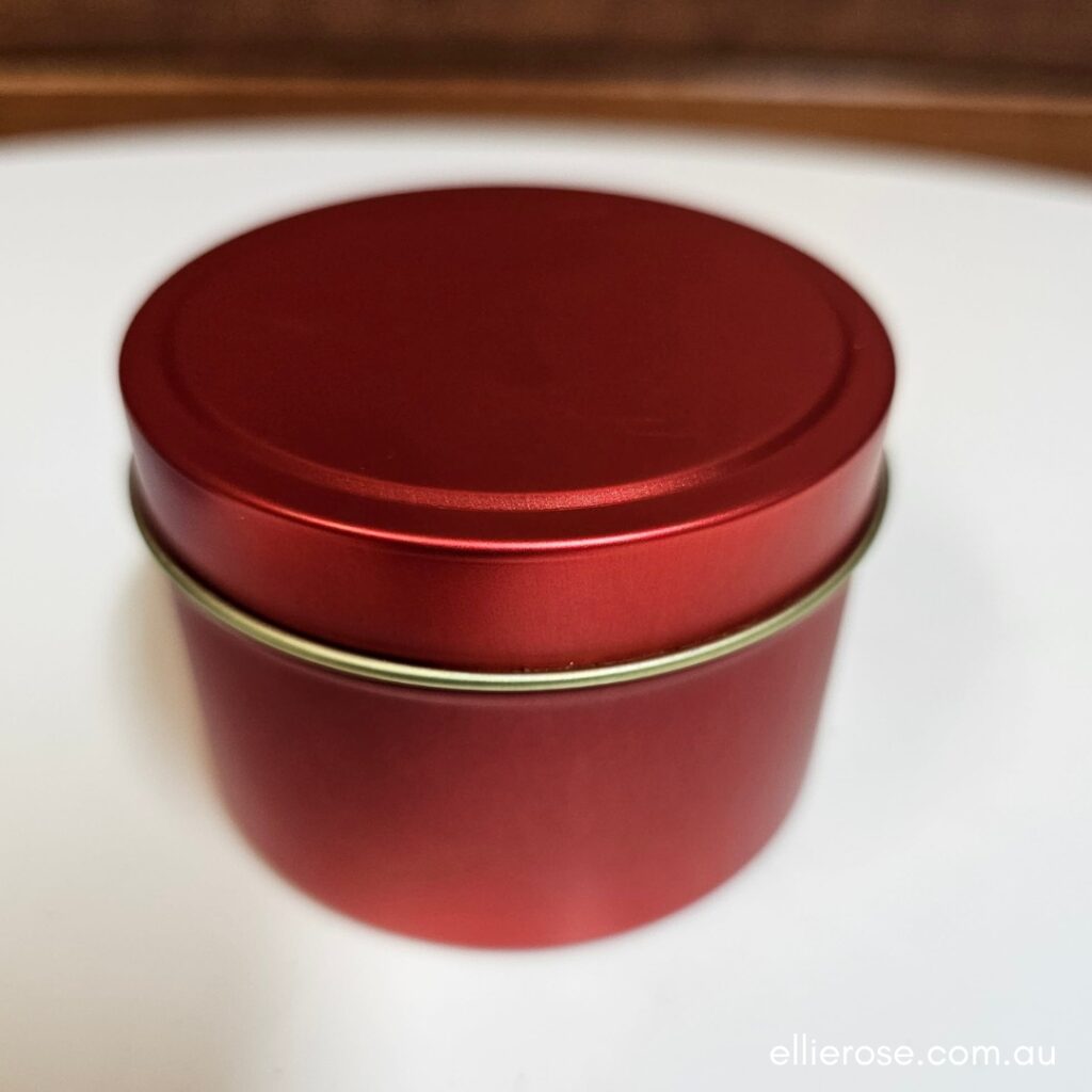 Red Tin Soy Wax Candle
